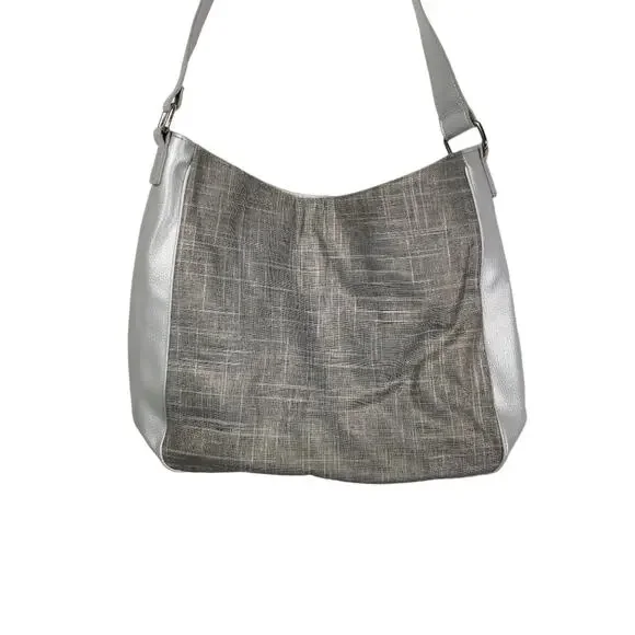Calvin Klein Silver / Grey Shoulder Tote Bag - Picture 4 of 8